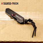 Swiss Tech ST014008 Mini Opening Knife Folding Multi-function Portable Car Keychain Express Outdoor Hunting Camping Gift EDC
