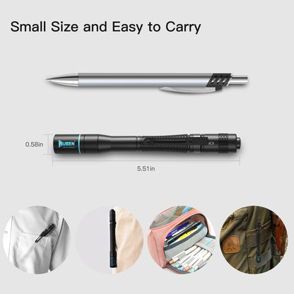 WUBEN E19 LED Pen Flashlight High CRI 200Lumen 4 Light Modes Waterproof Penlight Military Grade Medical Mini Torch