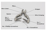 SWISS + TECH Micro-Plus EX Multi-Function Pliers 9 in 1 Folding Plier Screwdriver Outdoor Camping Pocket Tool