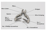 SWISS + TECH Micro-Plus EX Multi-Function Pliers 9 in 1 Folding Plier Screwdriver Outdoor Camping Pocket Tool