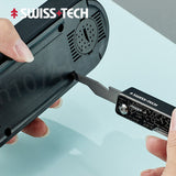 SwissTech 9-in-1 Multi-function Box Opener Scissors Screwdriver Multi-function Combination Tool