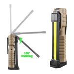 LED Emergency Floodlight COB Folding Work Lamp Strong Magnet Strong Light Emergency Flashlight Type C Car Service Lamp