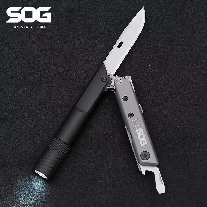 SOG Q1 / Q2 / Q3 / Q4 Pen Scissors Multifunctional Folding Pliers Bottle Opener Outdoor Combination Tool Pliers