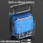 Multifunctional Mini LED Flashlight Key Chain Light Portable Camping Light COB Tent Lamp with Magnetic 11 Lighting Modes