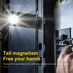 Keychain Light Type-C USB Rechargeable 6 Lighting Modes Magnetic Tail Wide-angle Protable LED Flashlight
