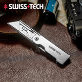 Swiss+Tech Folding Utility Knife Unpacking Express Knife Paper Knife Wallpaper Knife Small Cutting Blade