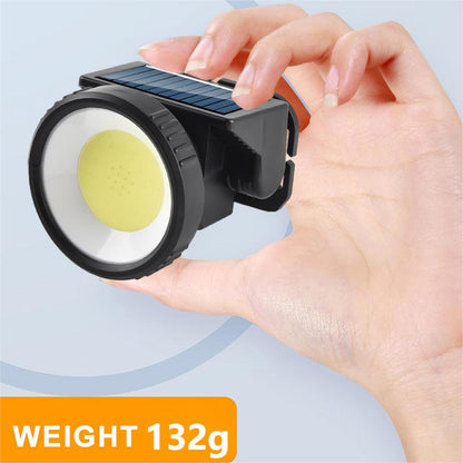 Solar Powered LED Headlamp USB COB XPE Runing,Hiking,Camping,Fishing Headlight