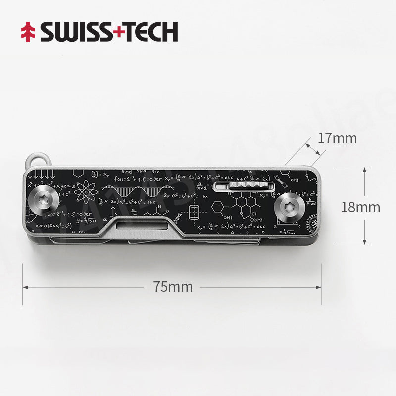 SwissTech 8-in-1 Multi-function Box Opener Scissors Screwdriver Multi-function Combination Tool