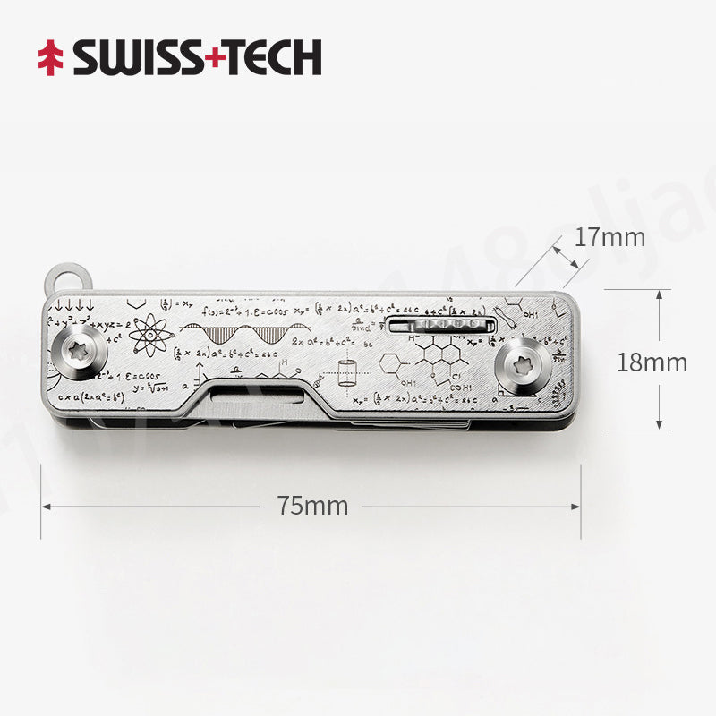 SwissTech 8-in-1 Multi-function Box Opener Scissors Screwdriver Multi-function Combination Tool