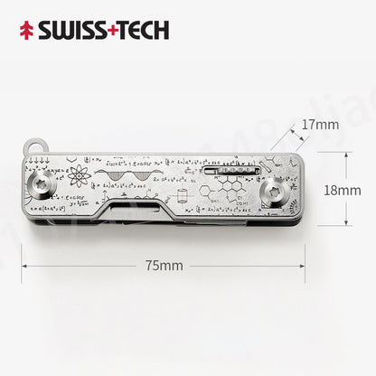 SwissTech 8-in-1 Multi-function Box Opener Scissors Screwdriver Multi-function Combination Tool
