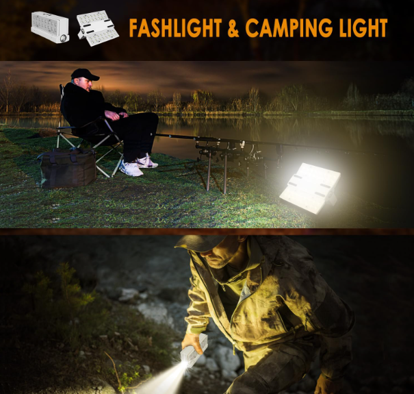 2 in 1 Solar & USB Camping Light Lantern Flashlight Foldable | X-6609