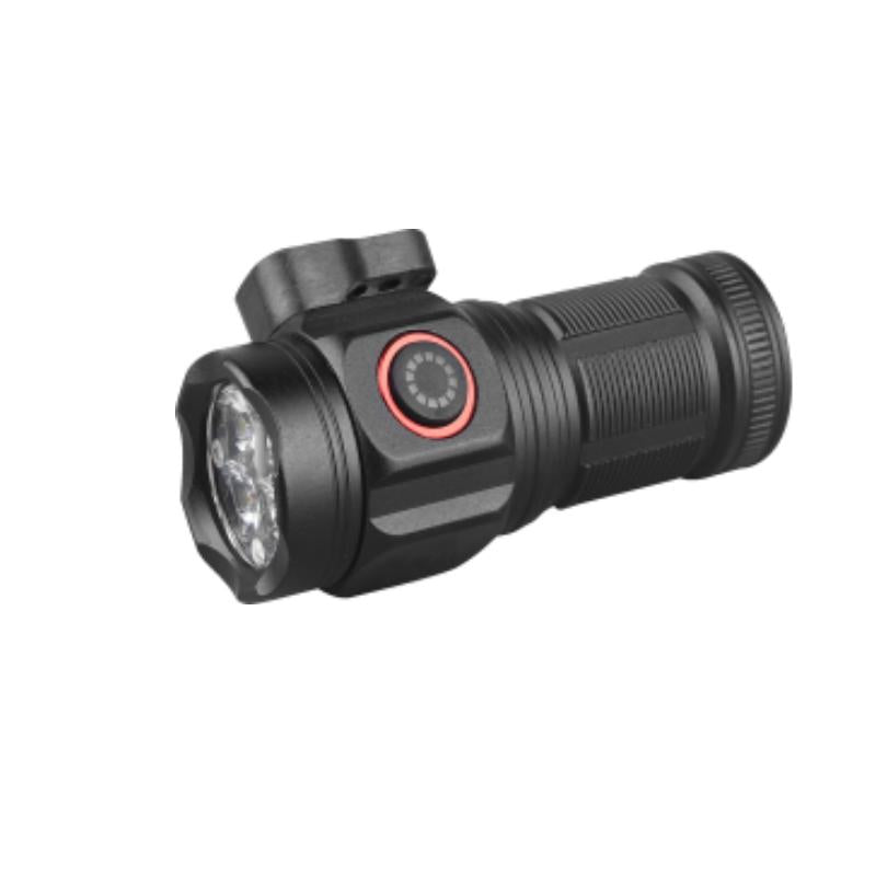 LED Flashlight Mini Adventure Torch Portable Strong Lamp W/Tail Magnet Pen Clip or Safety Belt Cutter