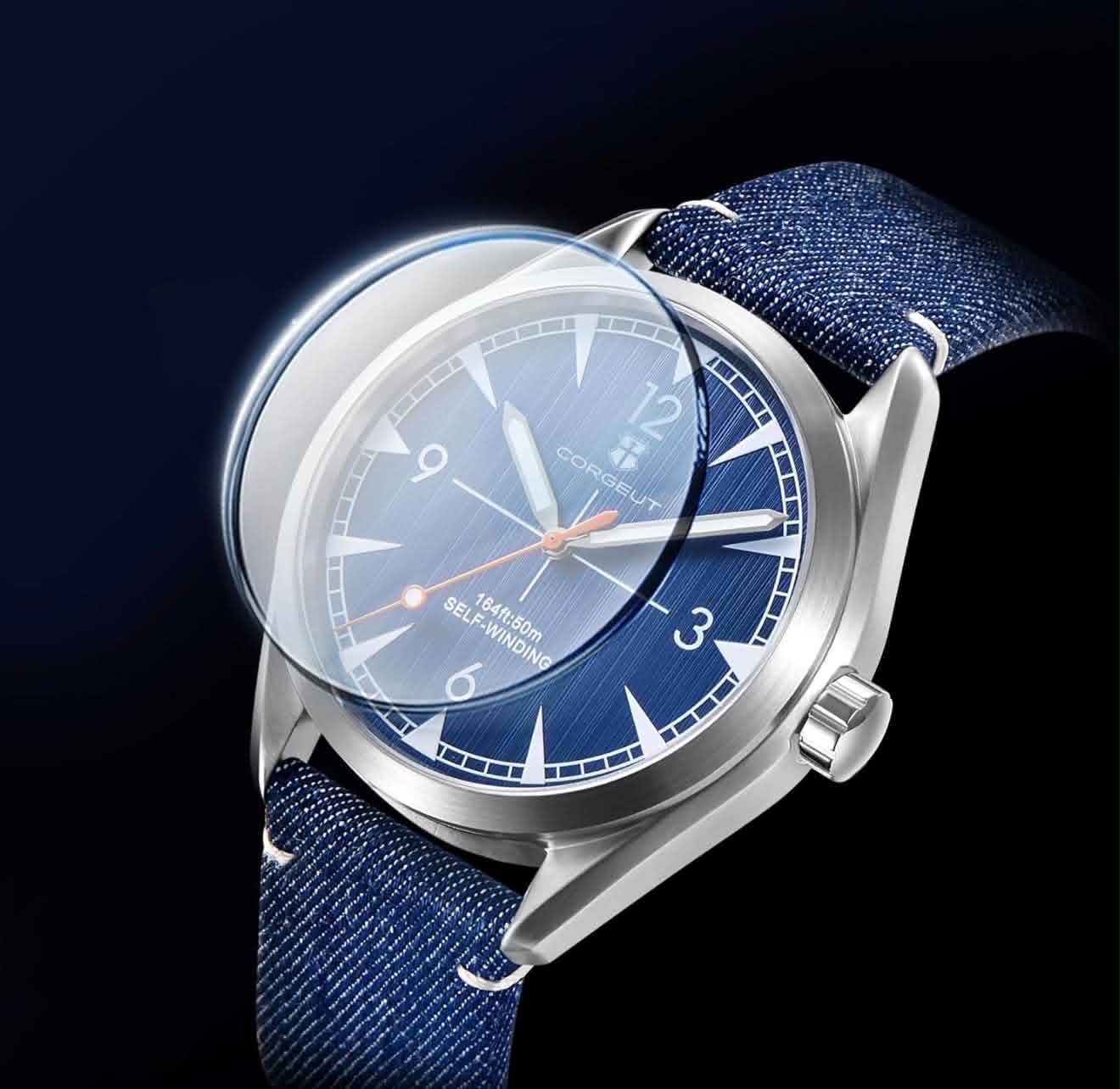 CORGEUT 6010A Japanese Mechanical Automatic Watch - 41mm