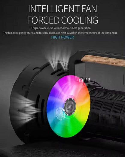 Light Canon Long Range Flashlight W/Solar Charge Box | W5221-1