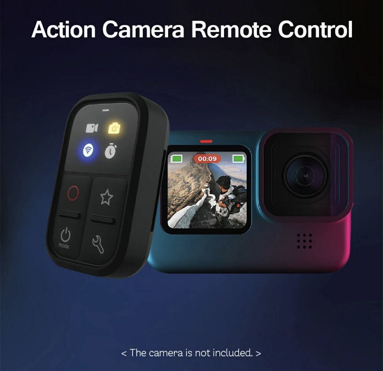 Smart Remote Replacement for GoPro Hero W/Selfie Stick Mount | YSG03L