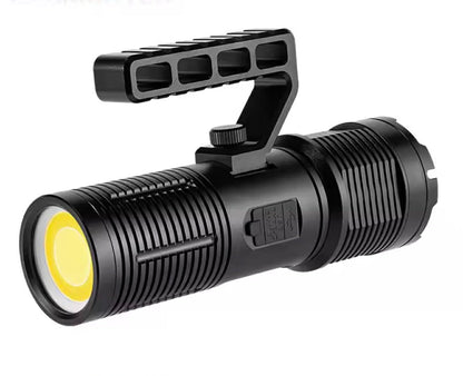 Dual Head LED Searchlight Zoomable W/Detachable Handle