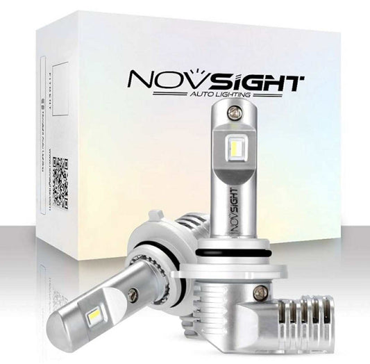 NOVSIGHT N20 H7S LED Headlight Globes Bulbs W/Fan