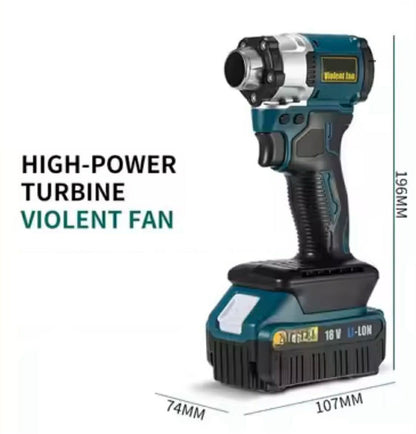 F046 Violent Fan Handheld Blower W/18V Battery Pack | Makita Battery Compatible