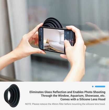 JJC Magnetic Lens 49mm Filter Mount Adapter Kit | iPhone | JJC MFS-IPM