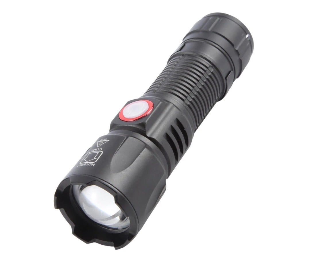 White Laser Mini USB Flashlight W/Clip