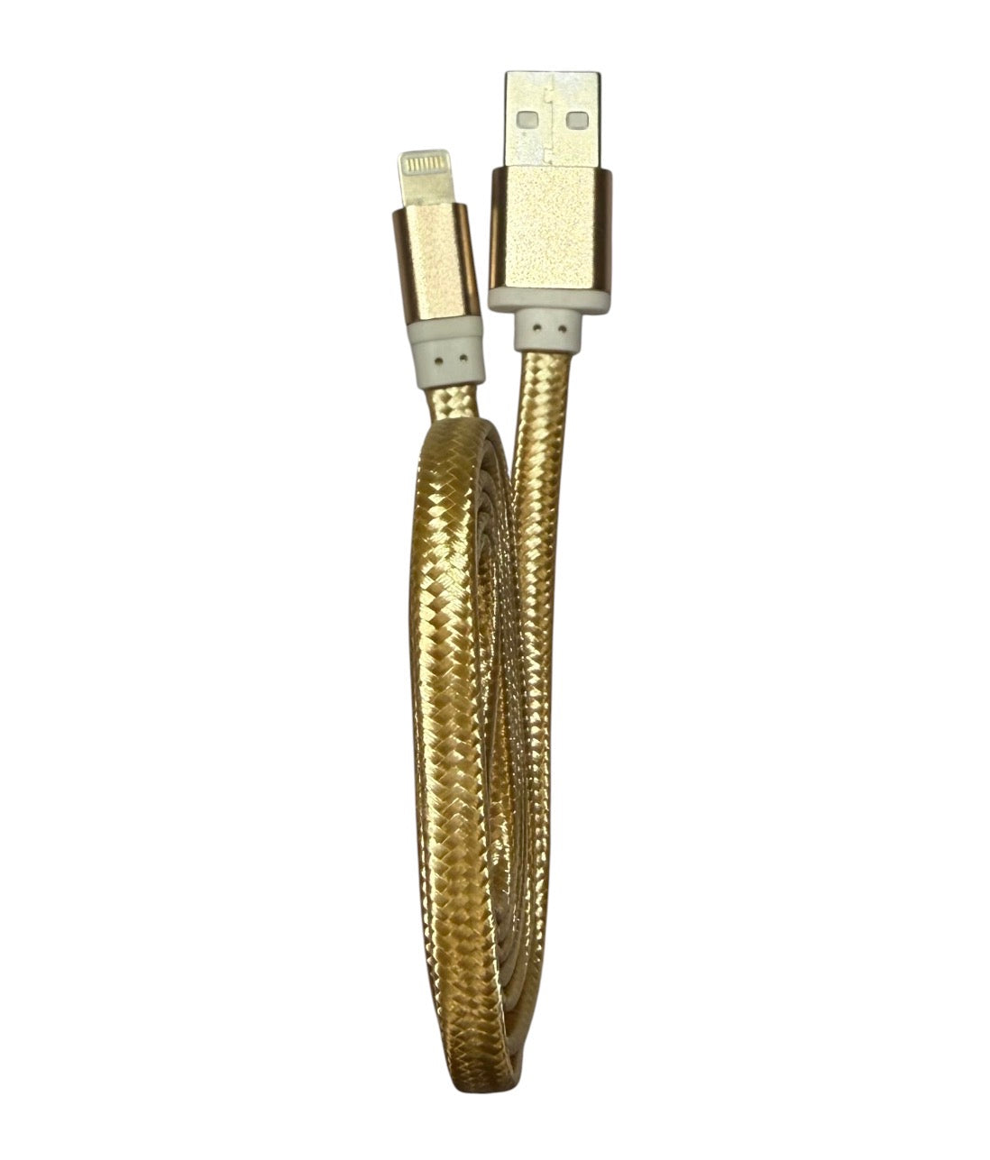 USB A to Lightning Flat Nylon Woven Charging Cable