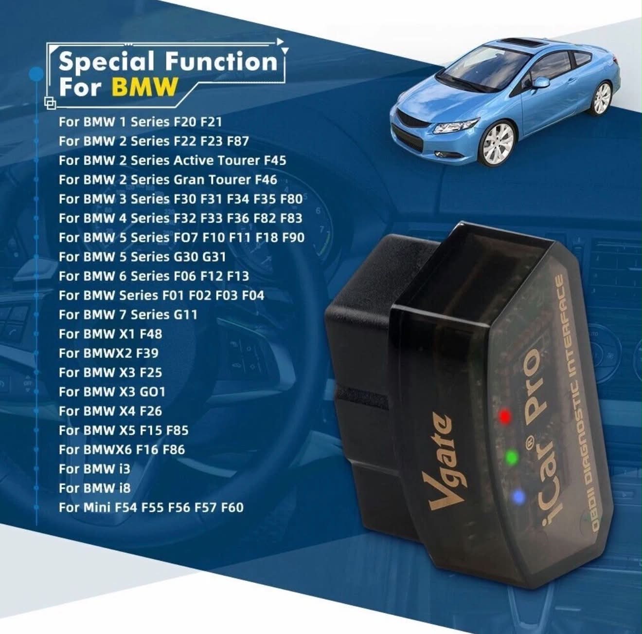 Vgate iCar Pro BLE4.0 OBDII Diagnostic
