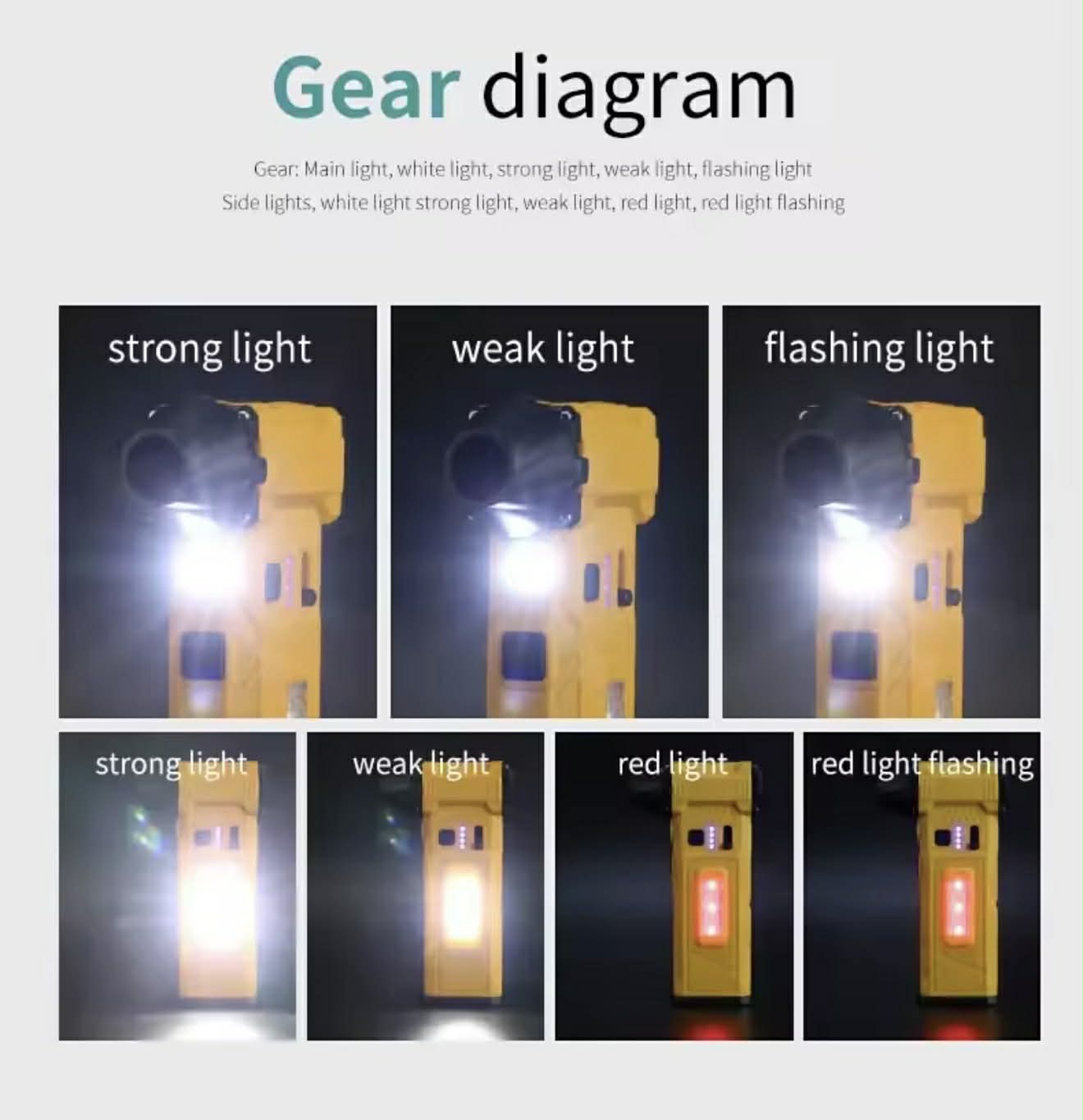 F021 Violent Fan Handheld Magnet W/Tactical Belt Clip & 4 Nozzle