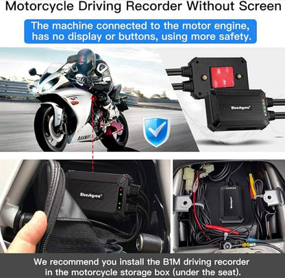 Blueskysea B1M Dual Channel WiFi Motorcycle Dashcam