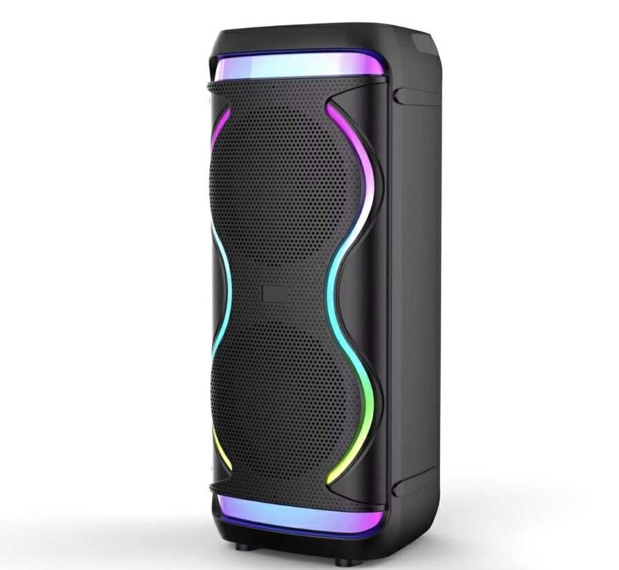 BT Speaker 8”x2 Karaoke W/Wireless Mic | CS-8809