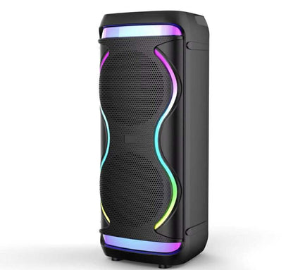 BT Speaker 8”x2 Karaoke W/Wireless Mic | CS-8809