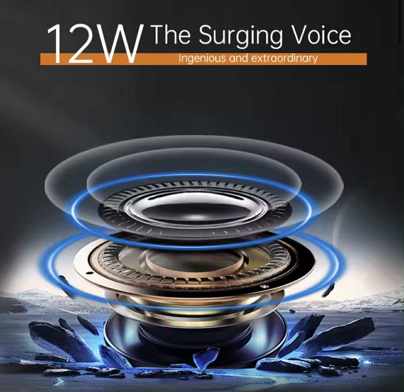 DEYIND BT Speaker 5” RGB LED Lights | CS-0412