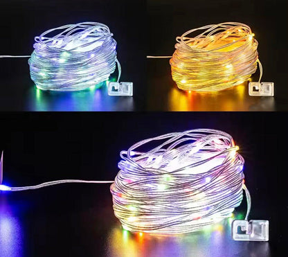 Camp Light + RGB Atmosphere String Light Solar W/Remote | D87-2