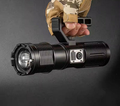 Dual Head LED Searchlight Zoomable W/Detachable Handle