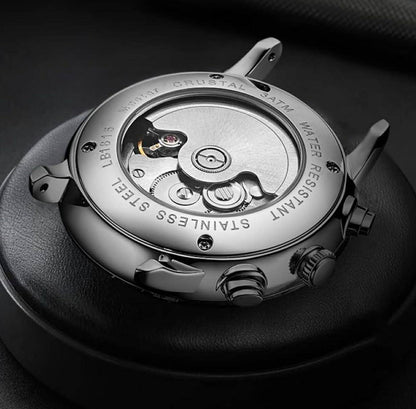 Luobin Automatic 42mm Watch W/2 Styles Strap | LB1815