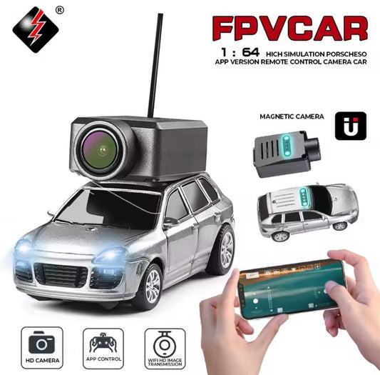 XKS Mini FPV RC Camera Car 6401 W/APP Control