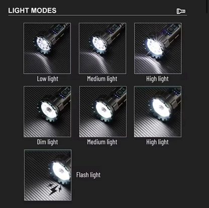 White Laser + COB Camping Lamp Flashlight | 609