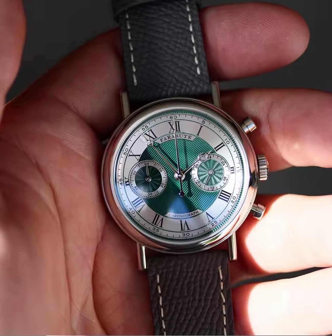 FARASUTE Men’s Retro Chronograph Watch VK64 Quartz | NL-007