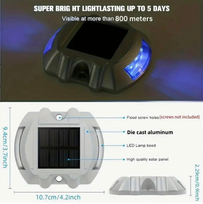 Solar LED Dock Light Driveway Marker Lights | 2pcs | 4 Colours