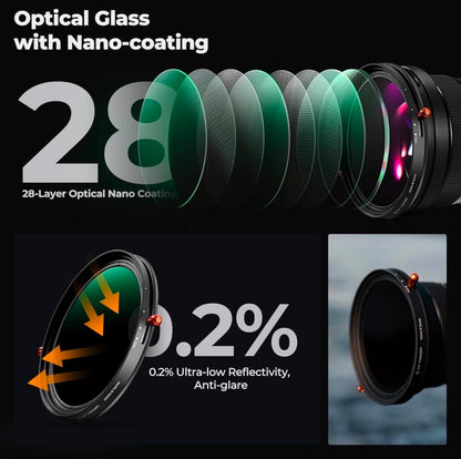 K&F CONCEPT 82mm Nano-X Series 2-in-1 Camera Lens Filter