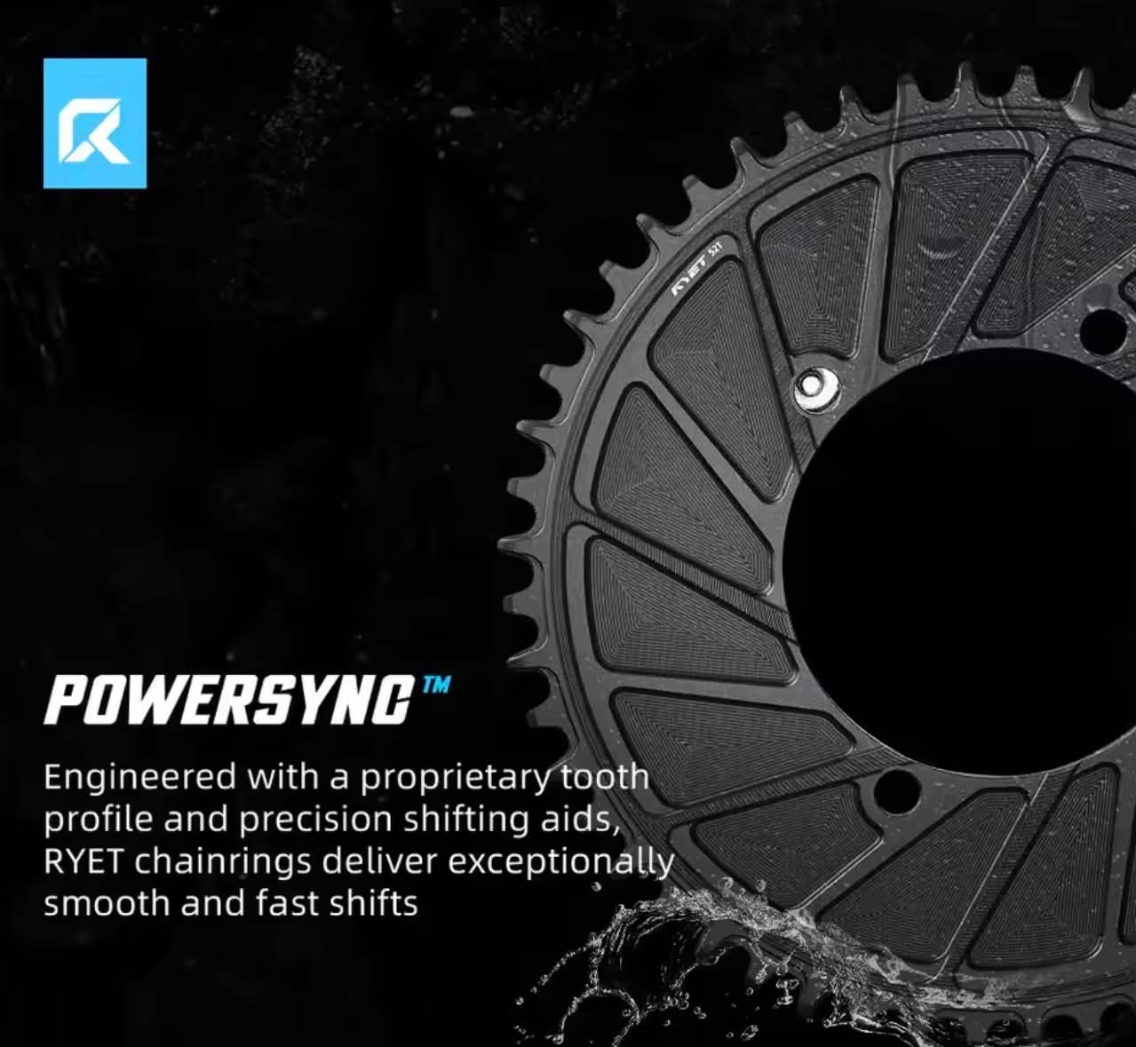 RYET Aero Road Bike Chainring 56-42T Bicycle Chainwheel | Road & TT Bikes