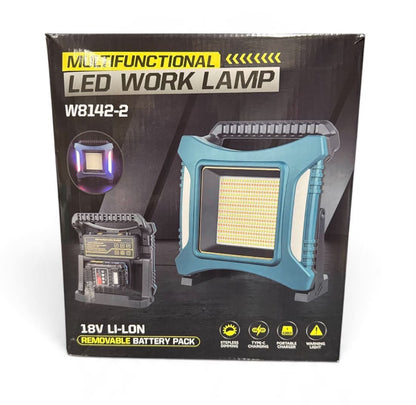 Portable LED Work Lamp W/Battery | 18V Makita Battery | W8142-3