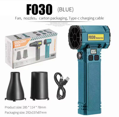 F030 Violent Fan Dual Blow-Suction W/Light+2*Attachments