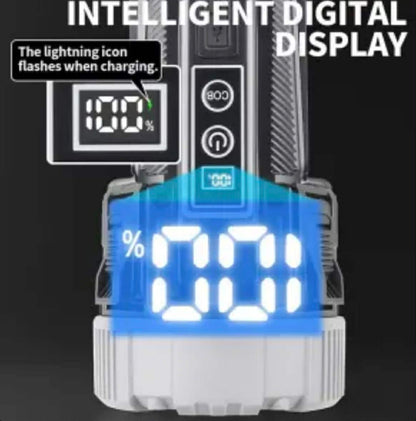 Dual-Light Pro Hand Lantern 3*LED+2*COB Telescopic Floodlights