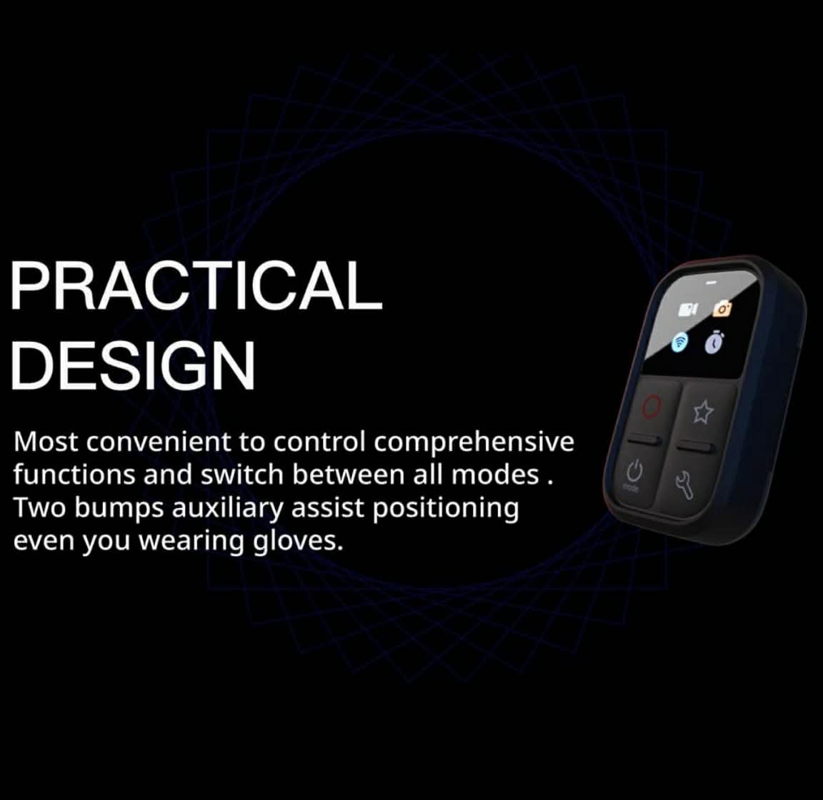 Smart Remote Replacement for GoPro Hero W/Selfie Stick Mount | YSG03L