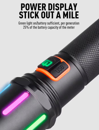 Power Styles Fluorescent White Laser LED Torch
