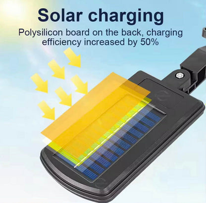 COB Street Solar Sensor Wall Light W/Remote control | BK-818-6