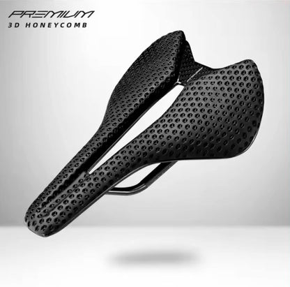 RYET Carbon PREMIUM 3D-Printed Honeycomb Bicycle Saddle | SD-T60-3D
