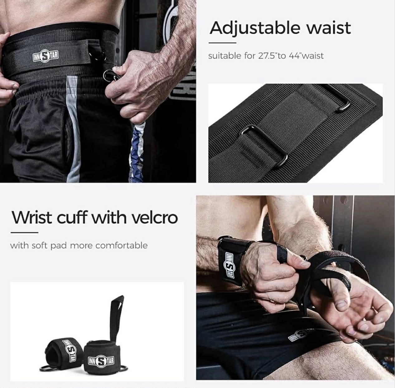 INNSTAR MMA Boxing Training Resistance Belt Band Set | 175LBS Beginner