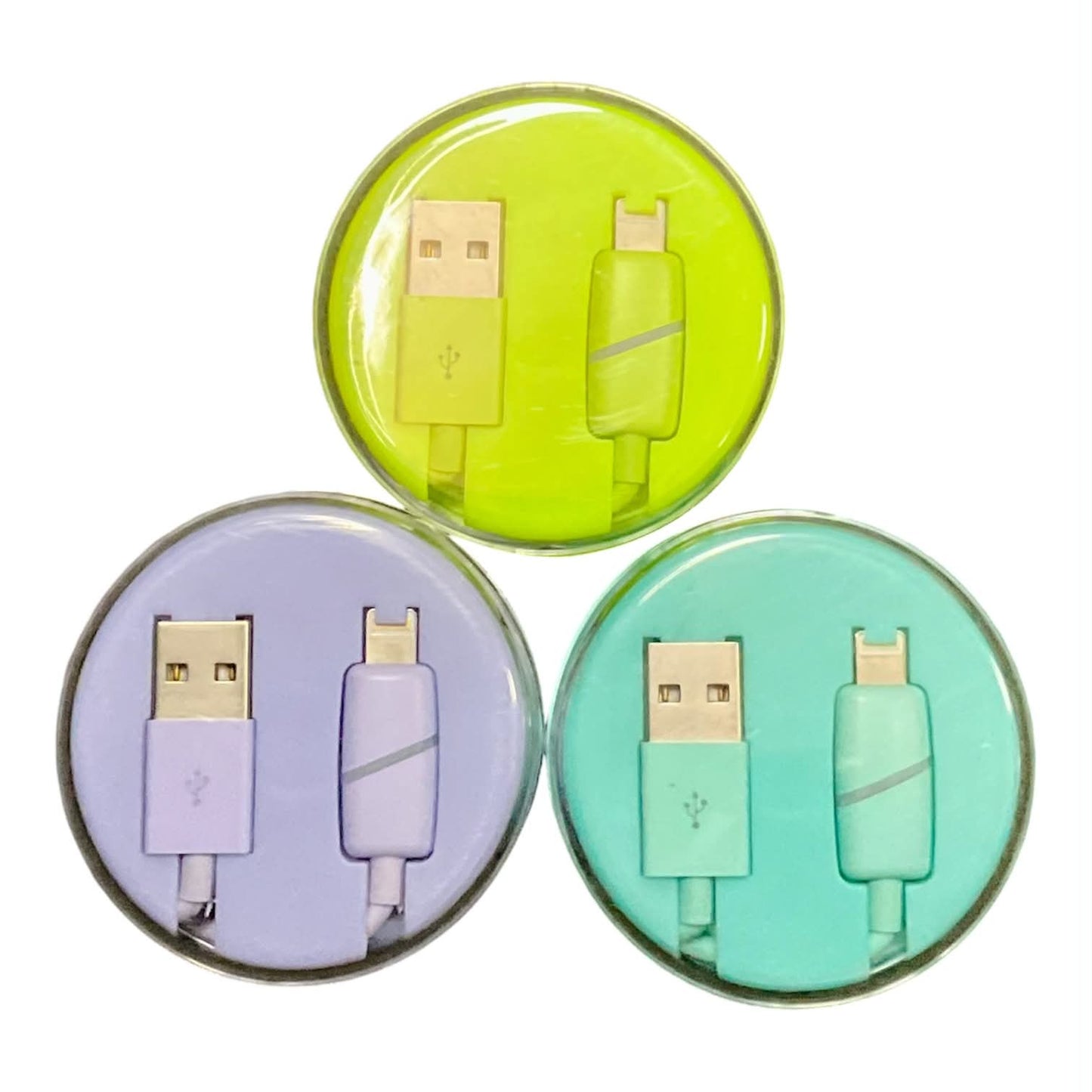 6PC Set USB-A to Lightning Charging & Data Cable Pastel Series