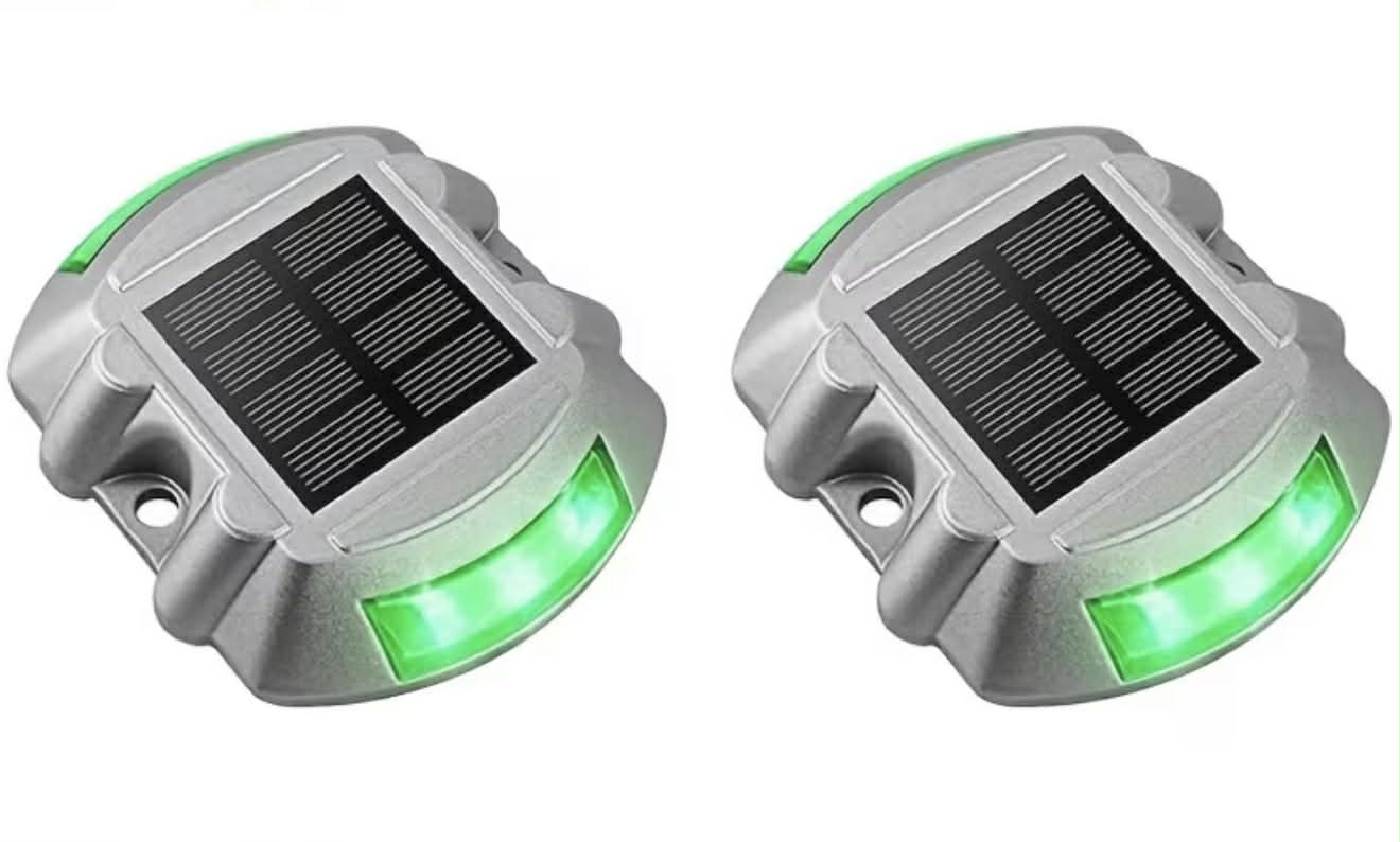 Solar LED Dock Light Driveway Marker Lights | 2pcs | 4 Colours